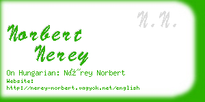 norbert nerey business card